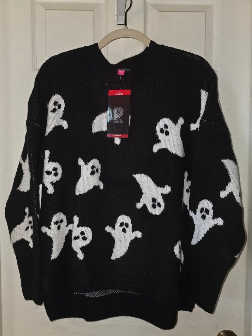 Vince Camuto Halloween Ghost Sweater XL NWT